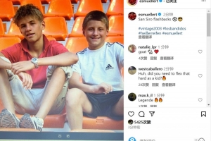 华体会-穆勒社媒晒少年时代造访圣西罗照片：圣西罗回忆⚽️